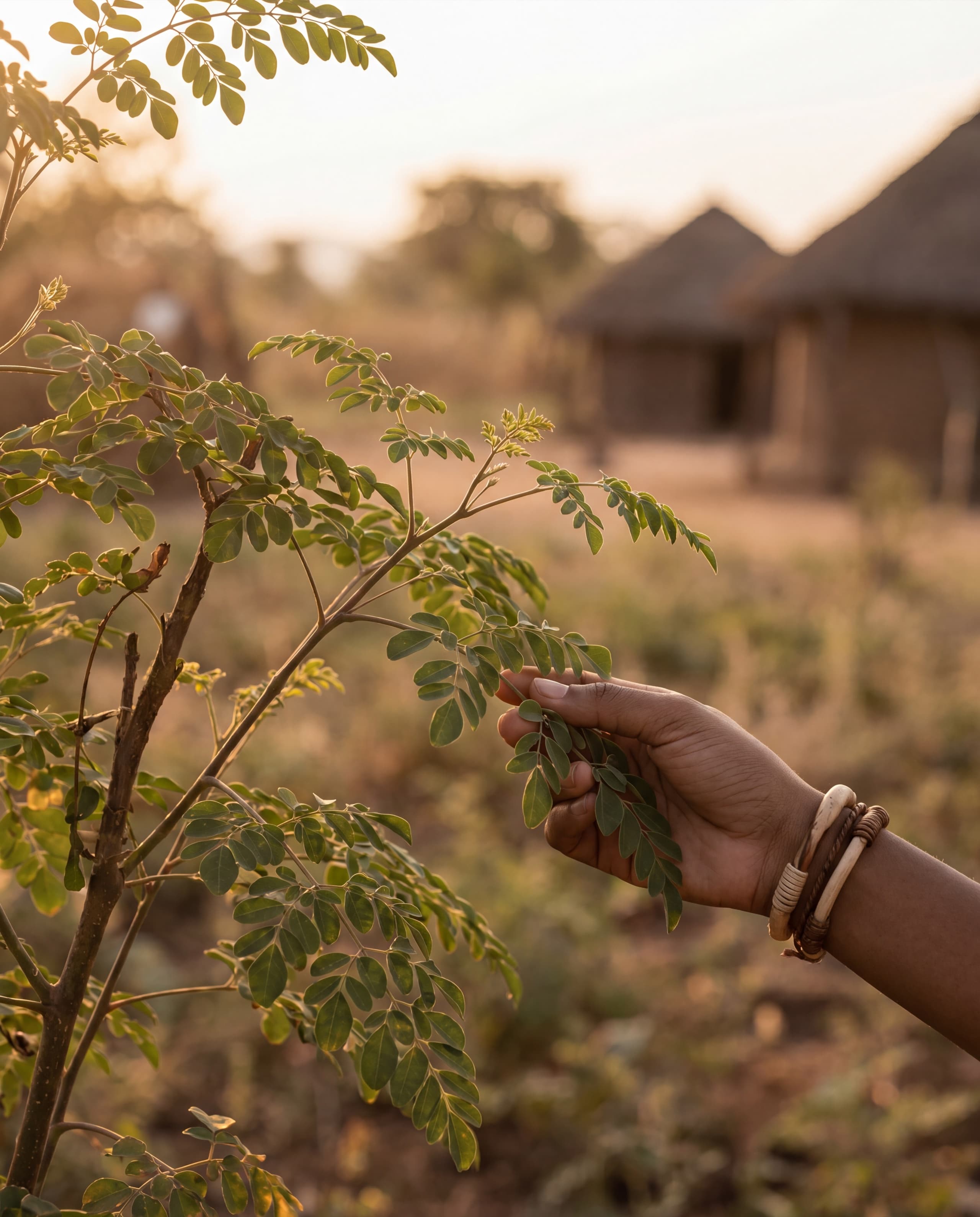Moringa growing in Malawi